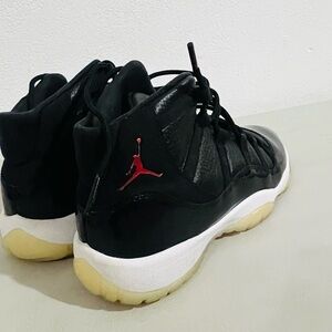 Jordan Black and Red Athletic Shoes